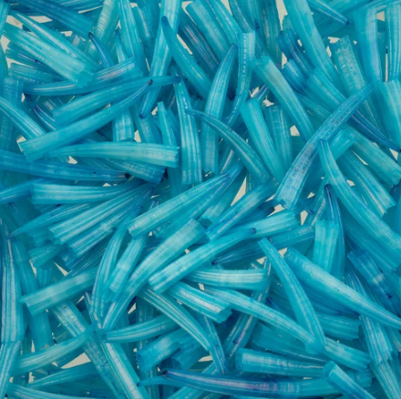 Dentalium Shell, Ridged - 100pcs/apx.30g - 0.5in to 1in - See Color Options