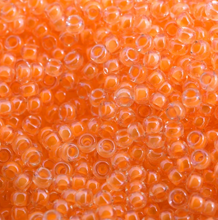 11/0 Miyuki Seed Beads Orange Luminous Neon C/L