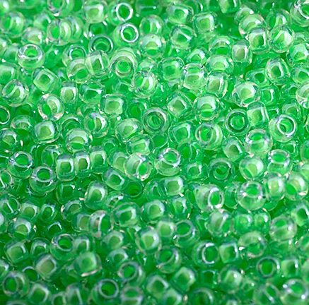 11/0 Miyuki Seed Beads Lime Green Luminous Neon C/L, 22g Vial
