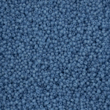 11/0 Preciosa Seed Beads Alabaster Blue Solgel