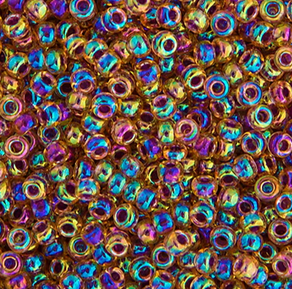 11/0 Miyuki Seed Beads Purple Rainbow Op. Iris/AB