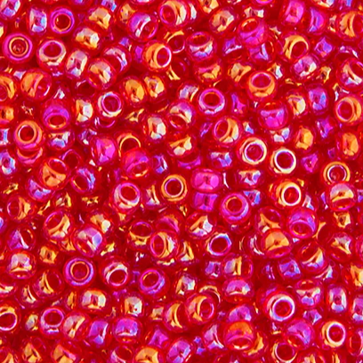 11/0 Miyuki Seed Beads Lt.Siam Transparent AB