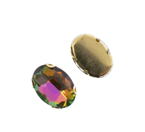 Crystal Lane Sew on Rhinestone 13x18mm, Sold in Pairs - See Color Options