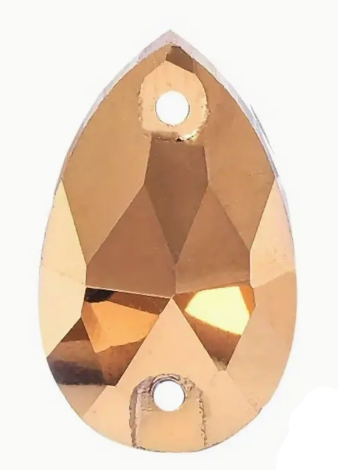 17*28mm Tear Drop AAAAA Glass Crystal, Sew On Gems, Sold in Pairs - See Color Options