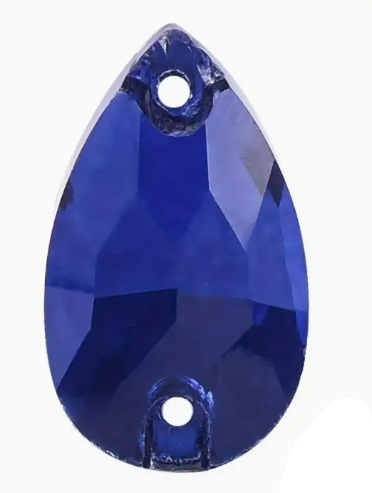 17*28mm Tear Drop AAAAA Glass Crystal, Sew On Gems, Sold in Pairs - See Color Options