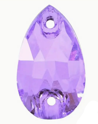 17*28mm Tear Drop AAAAA Glass Crystal, Sew On Gems, Sold in Pairs - See Color Options