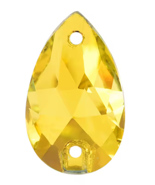 17*28mm Tear Drop AAAAA Glass Crystal, Sew On Gems, Sold in Pairs - See Color Options