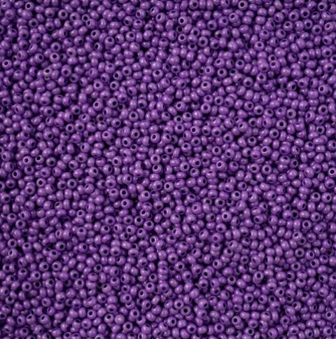 11/0 Preciosa Seed Bright Grape Purple Chalk sfinx Terra Dyed