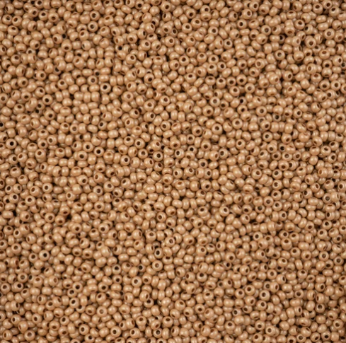 11/0 Preciosa Seed Pearl Brown Chalk Luster Terra