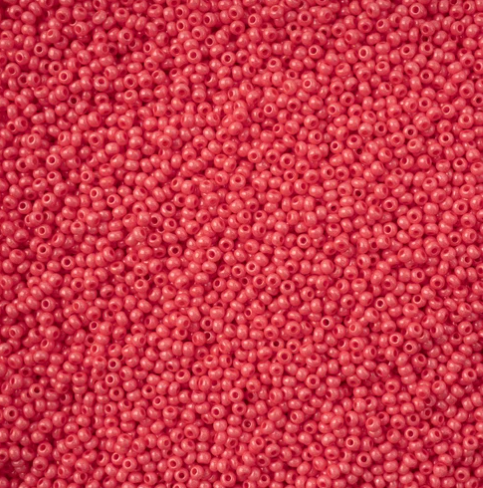 11/0 Preciosa Seed Bright Pink Chalk sfinx Terra Dyed
