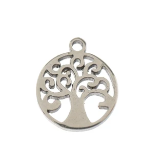 Sweet & Petite Charms, 8.2x9.7mm Tree of Life, Metal - See Color Options
