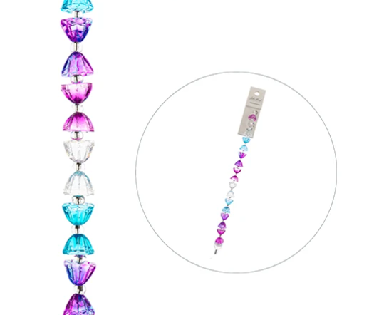 Crystal Lane 7in Bead Strand Lotus Mix, 10mm, 18pcs
