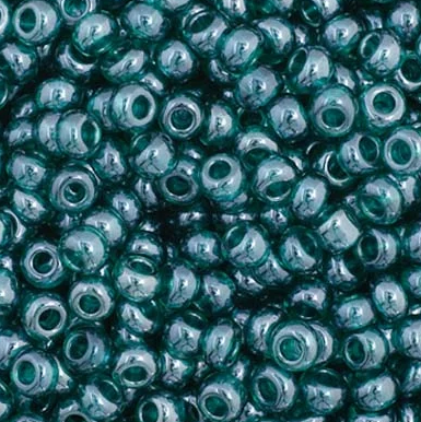 11/0 Preciosa Seed Bead Transparent Teal Luster