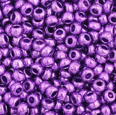 11/0 Preciosa Seed Bead Metallic Purple