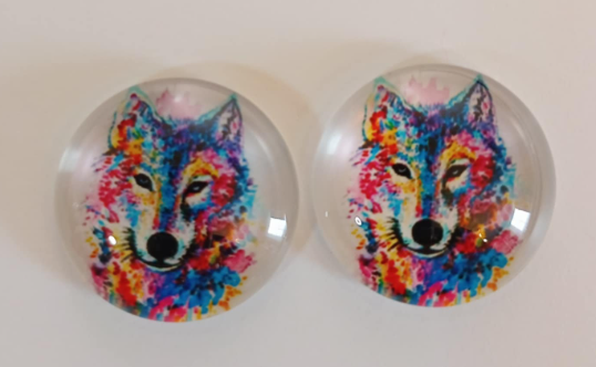 20mm Color Splash Image in Glass, Glue on - See Color Options