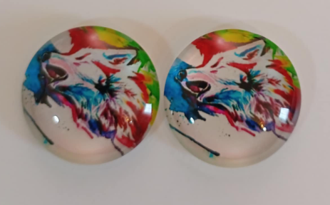 20mm Color Splash Image in Glass, Glue on - See Color Options