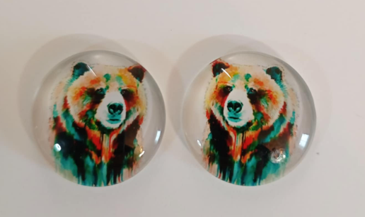20mm Color Splash Image in Glass, Glue on - See Color Options