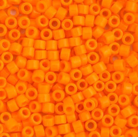 Delica 11/0 RD #1133 Orange Mandarin Opaque 5.2g Vial