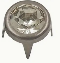 6mm Glass Inlay Nail Stud, Claw Back - See Color Options