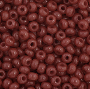 11/0 Preciosa Seed Beads Opaque Cranberry