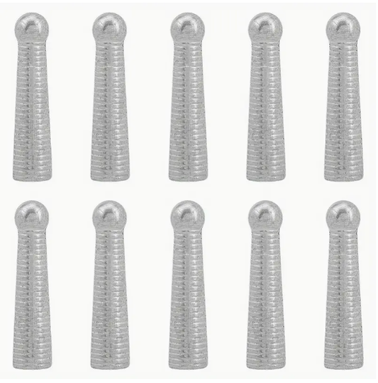 25.5mm Bolo Caps, Silver