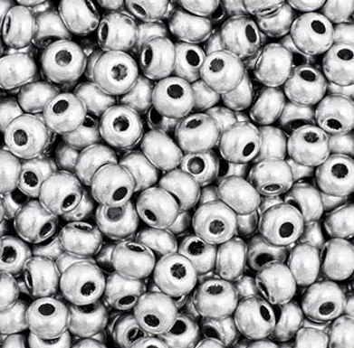 11/0 Preciosa Seed Beads Metallic Silver