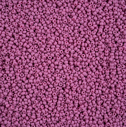 11/0 Preciosa Permalux Seed Beads Dyed Chalk Purple Matte