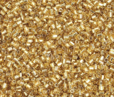 10/0 2-Cut Preciosa Beads Gold S/L
