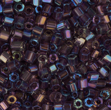 10/0 2-Cut Preciosa Beads Dark Amethyst AB