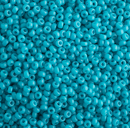 11/0 Miyuki Seed Beads  Deep Icy Blue Opaque Duracoat