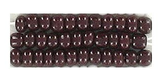 8/0 Preciosa Seed Beads Chalk Dark Brown