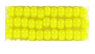 8/0 Preciosa Seed Beads Chalk yellow
