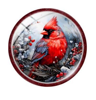 20mm Holiday Teamed Glass Cabochon - See Color Options