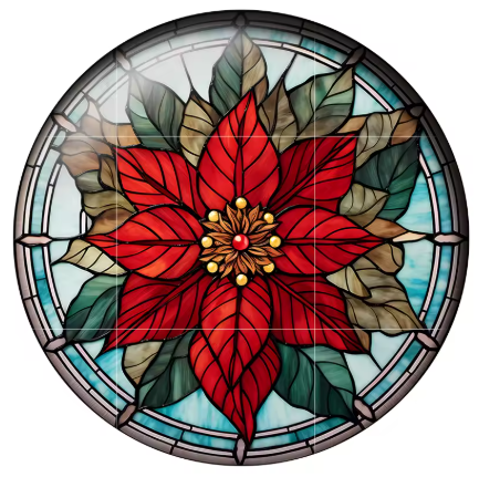 20mm Holiday Teamed Glass Cabochon - See Color Options