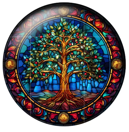 20mm Holiday Teamed Glass Cabochon - See Color Options