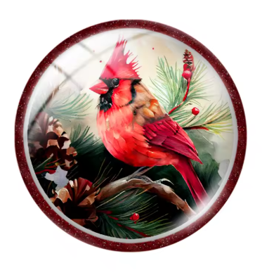 20mm Holiday Teamed Glass Cabochon - See Color Options