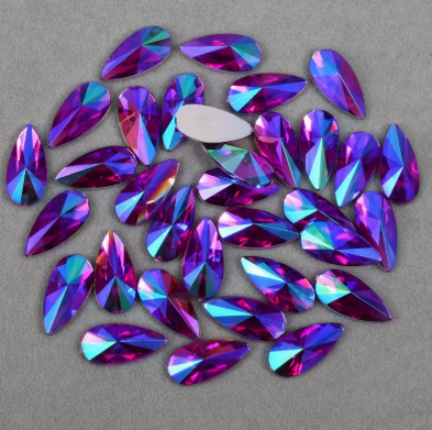 9*18mm Acrylic Teardrop, Glue-on