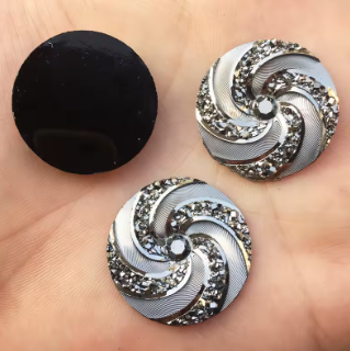 25mm Resin Pinwheel with Gem