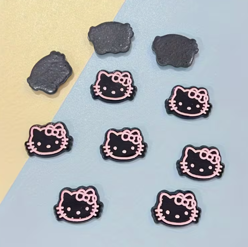 30*22mm Kitty Character Resin Flatback, Glue on