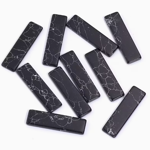 25*7mm Turquoise Stone Strip - See Color Options