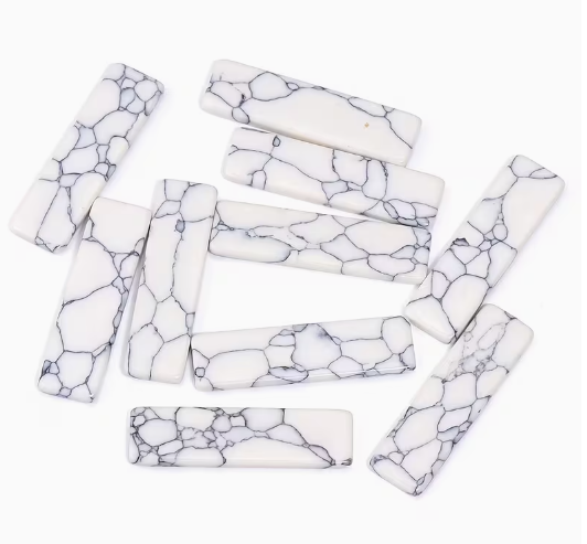 25*7mm Turquoise Stone Strip - See Color Options