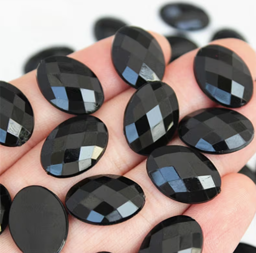 15*18 Resin Oval Gem, Glue On
