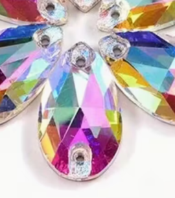 9*17 AB Resin Teardrop, Glue On