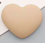 22*19 Resin Pastel Heart, Matte, Glue On