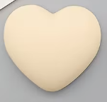 22*19 Resin Pastel Heart, Matte, Glue On