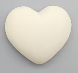 22*19 Resin Pastel Heart, Matte, Glue On
