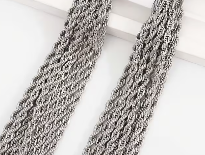 Stainless Steel Braided Chain Necklace