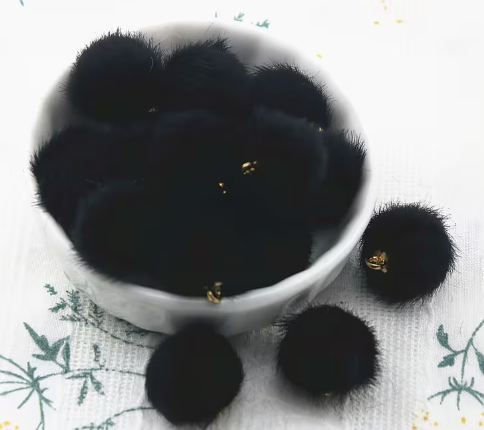 Fluffy Faux-fur Hanging Balls - See Color Options