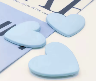 32*36 Resin Solid Color Heart, Matte - See Color Options