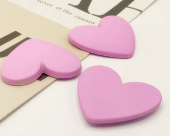 32*36 Resin Solid Color Heart, Matte - See Color Options